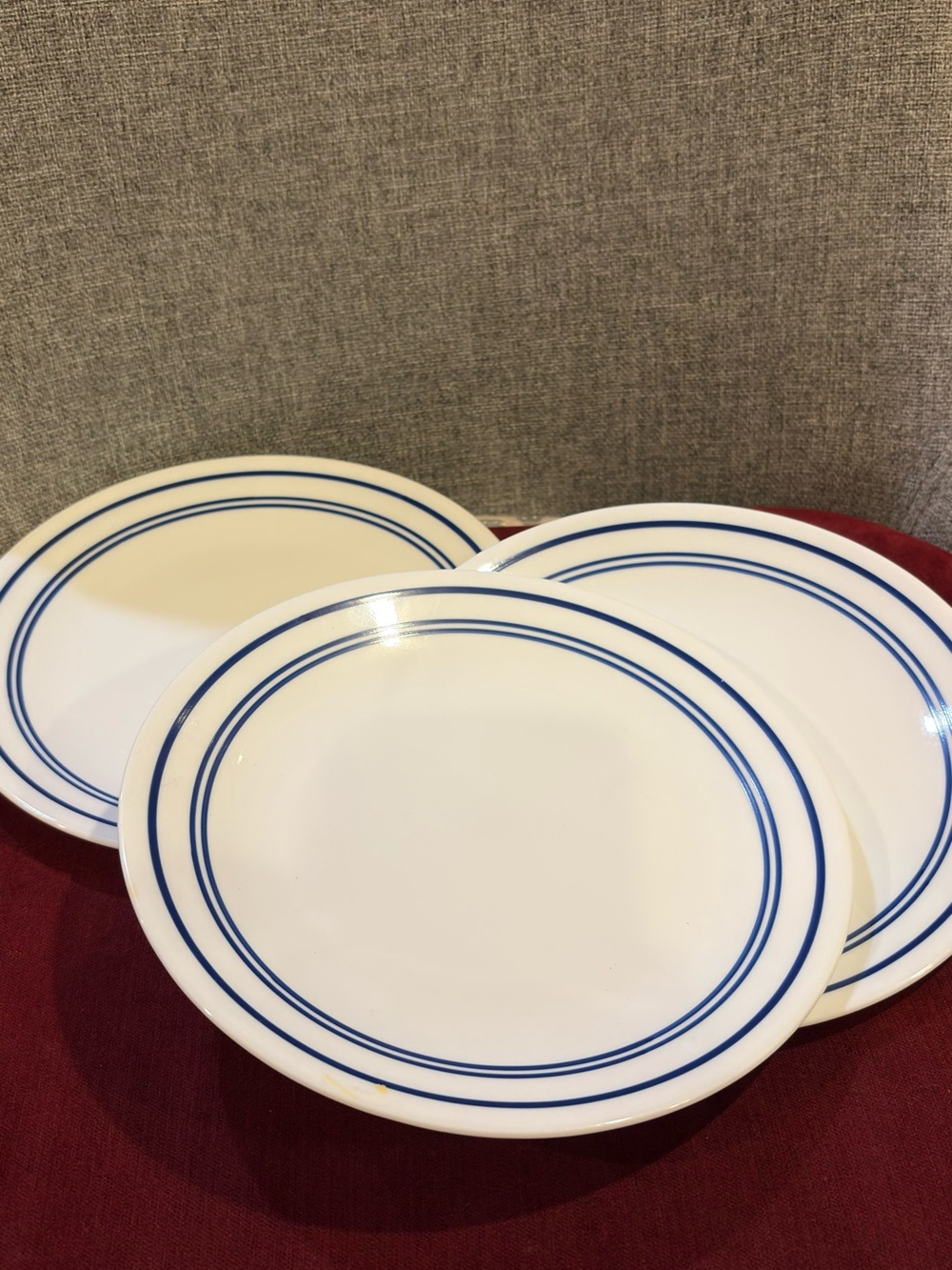 Set of 3 Corelle Plates- 8.5”